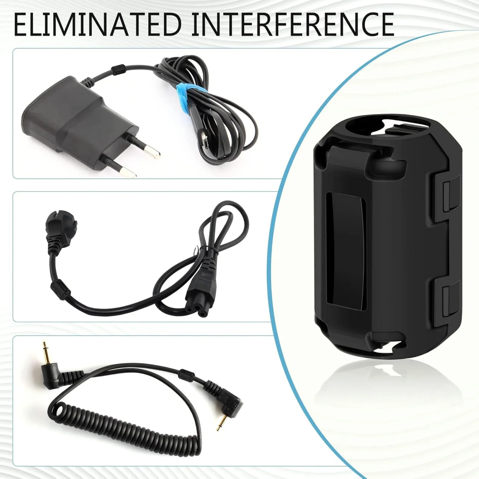 Clip-on Ferritkern RFI EMI Störschutzfilter für 3,5-15mm – Bild 3