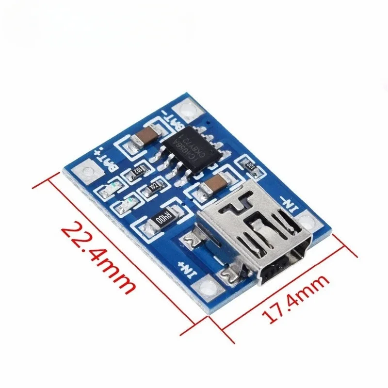 Micro/Typ-c USB 5V 1A 18650 TP4056 Lithium-Batterie (50 Stück) – Bild 2
