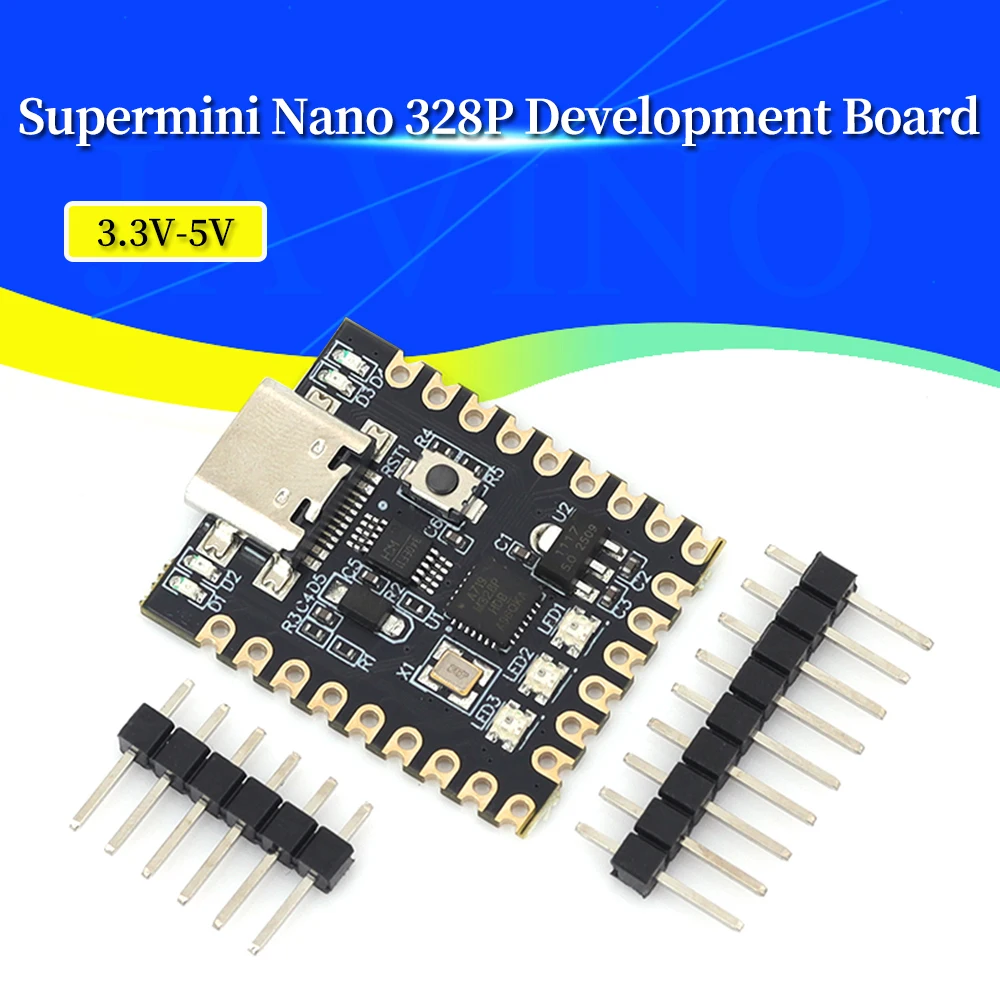 ATmega328P Supermini Nano V3 Entwicklungsboard Ohne Lötpins Verbessertes MCU-Modul für Eingebettete