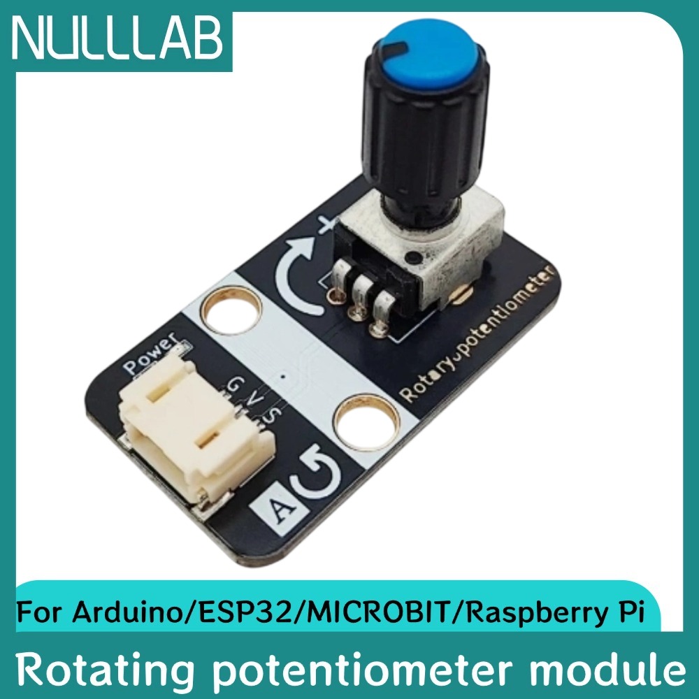 Drehpotentiometer-Modul 3,3V-5V Analogausgang 3-Pin mit PH2.0-Anschluss für Arduino/Raspberry Pi/ESP32