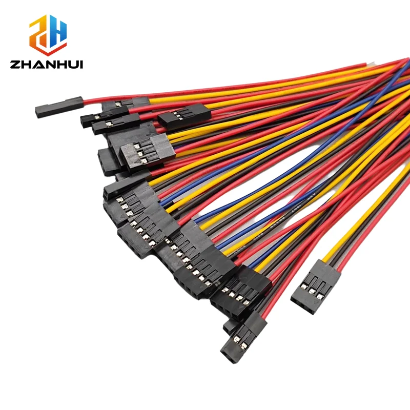 Dupont 2,54mm Verbindungskabel - 10/20/30cm Einzel/Doppel Buchse 2-10 Pin Kabel für Arduino & PCB (10 Stück)