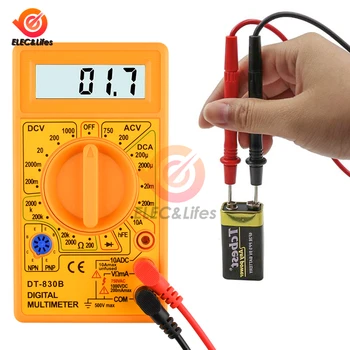 LCD Digital Multimeter DT-830B Elektrische Voltmeter Amperemeter Ohm Tester AC/DC 750/1000 V Amp Volt Ohm