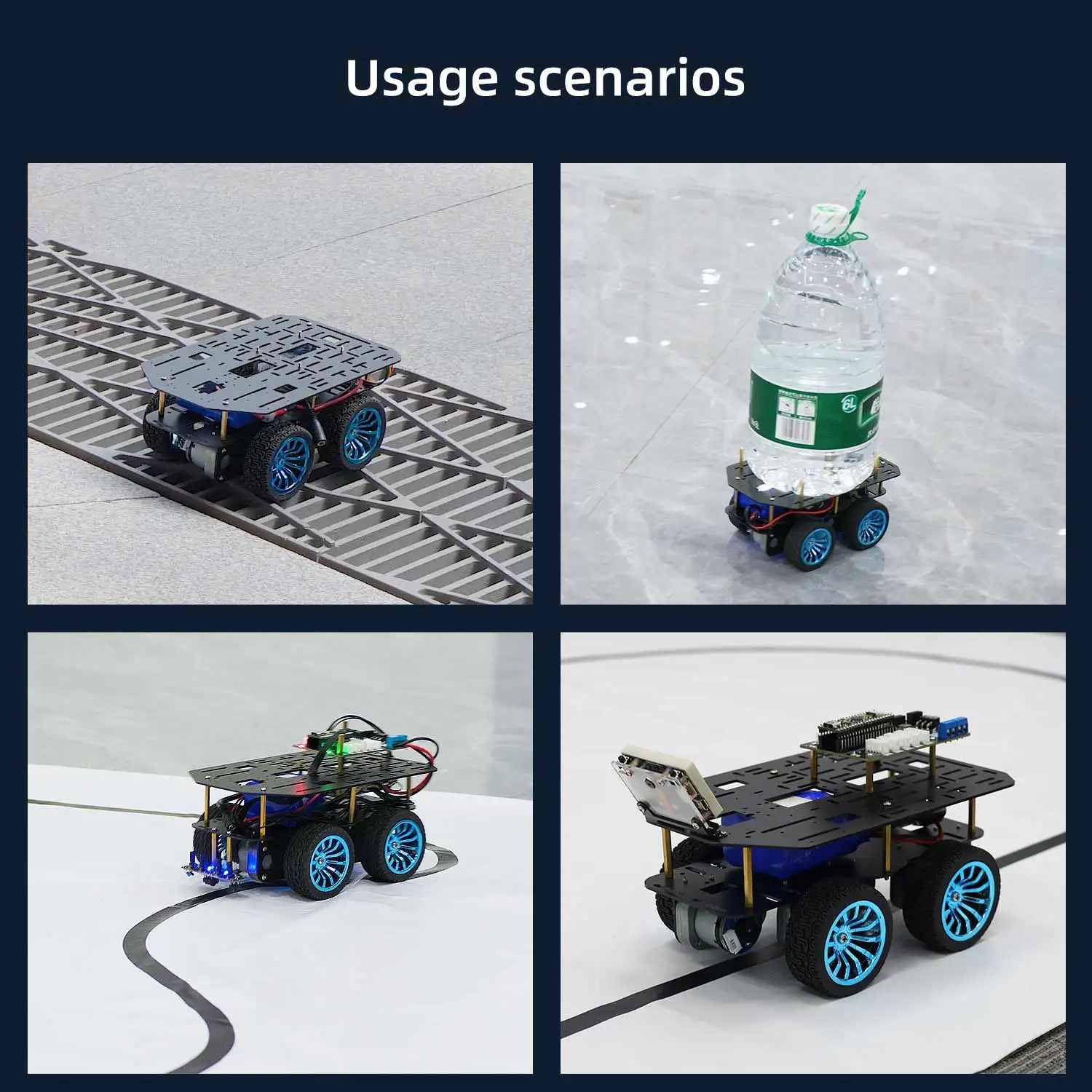 Yahboom Roboterauto-Chassis-Kit mit Rädern aus Aluminiumlegierung – Bild 5
