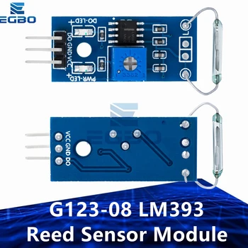 G123-08 LM393 Reed-Sensormodul: magnetempfindlicher Magnetschalter für Arduino-DIY-Kits