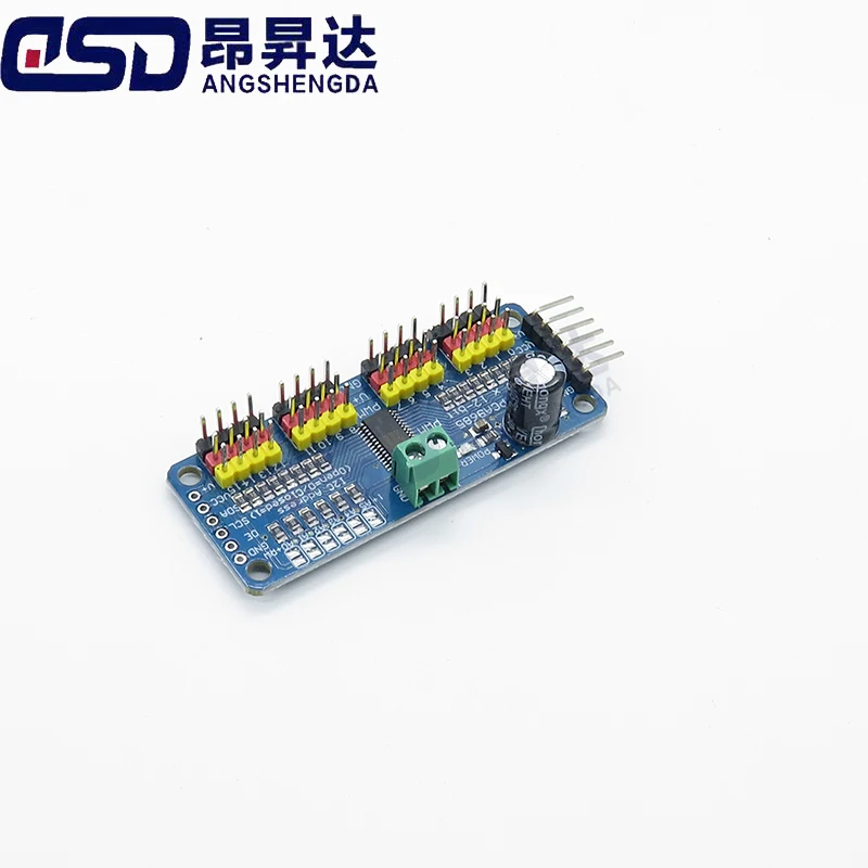 PCA9685 Roboter-Controller IIC-Schnittstelle 16-Kanal 12-Bit PWM – Bild 3