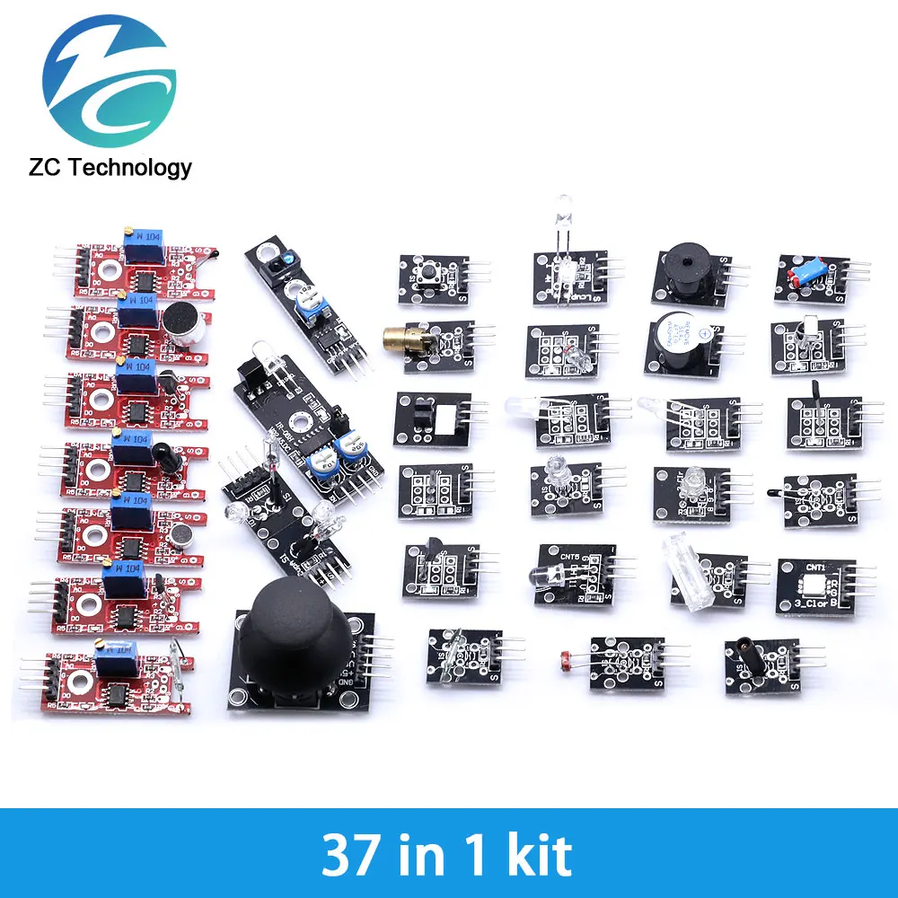 Arduino 45 in 1 Sensoren Module Starter Kit besser als 37in1 Sensor Kit 37 in 1 Sensor Kit für UNO R3 MEGA2560