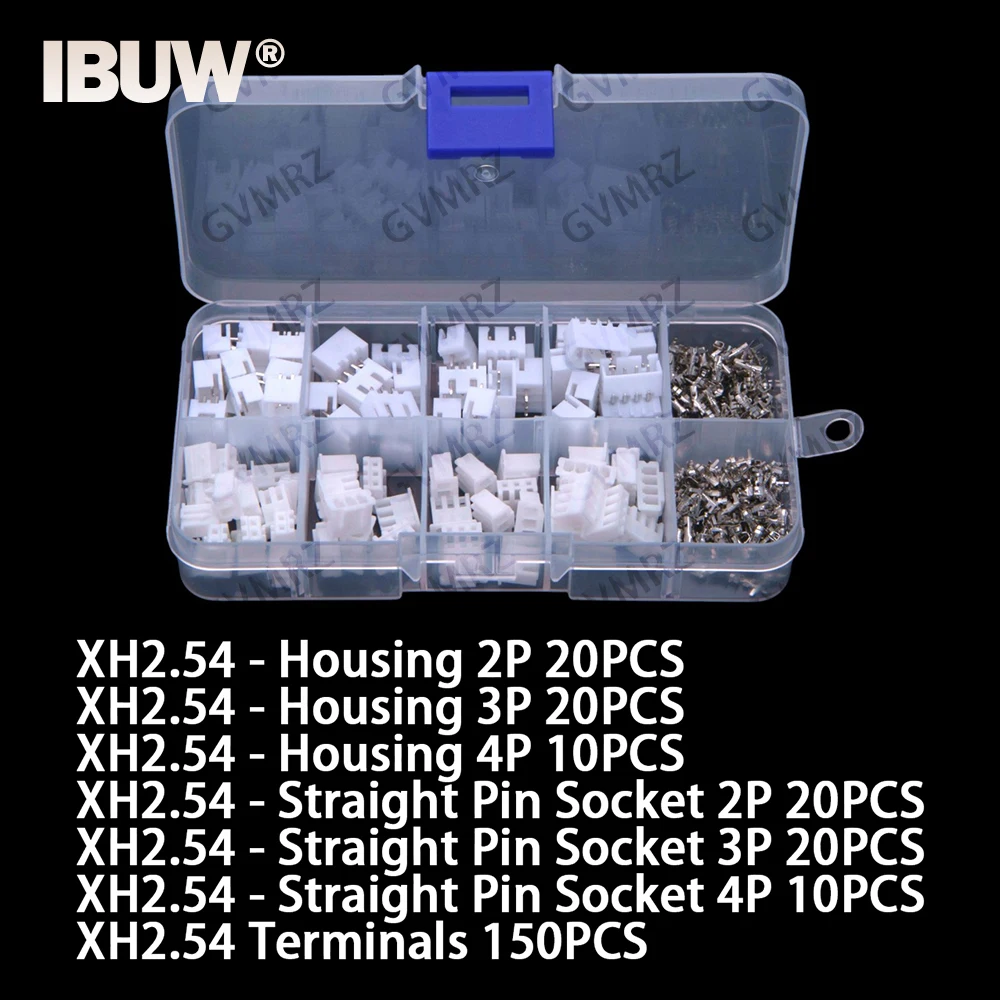 2P 3P 4P XH 2,54mm Rastermaß Anschlusskit Gehäuse (250 Stück) – Bild 6