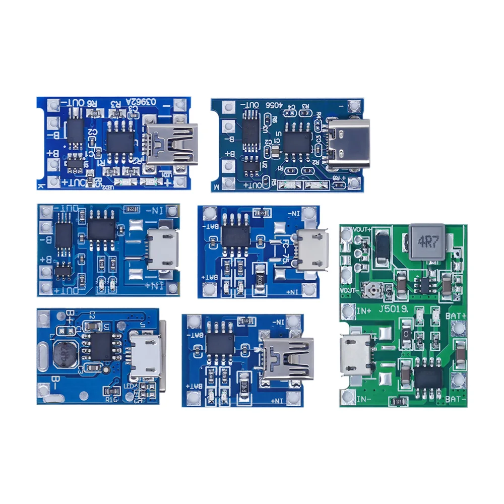 Micro USB 5V 1A 18650 TP4056 Lithium-Batterie-Ladegerät-Modu (5 Stück) – Bild 2