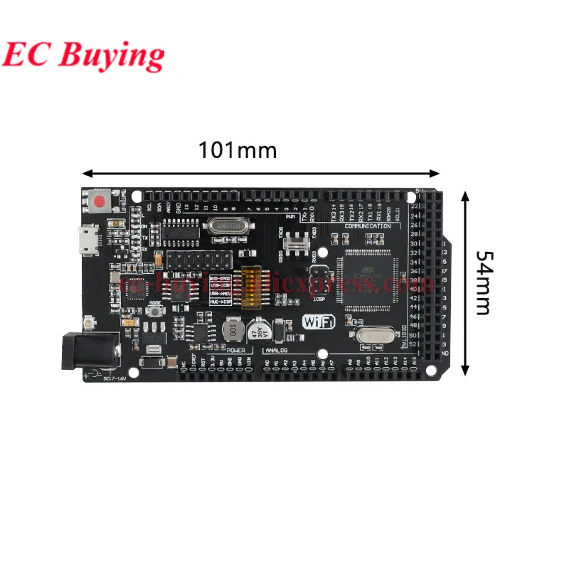 ATMEGA2560 ATMEGA2560-16AU CH340G R3 Embed Development Core Board – Bild 2