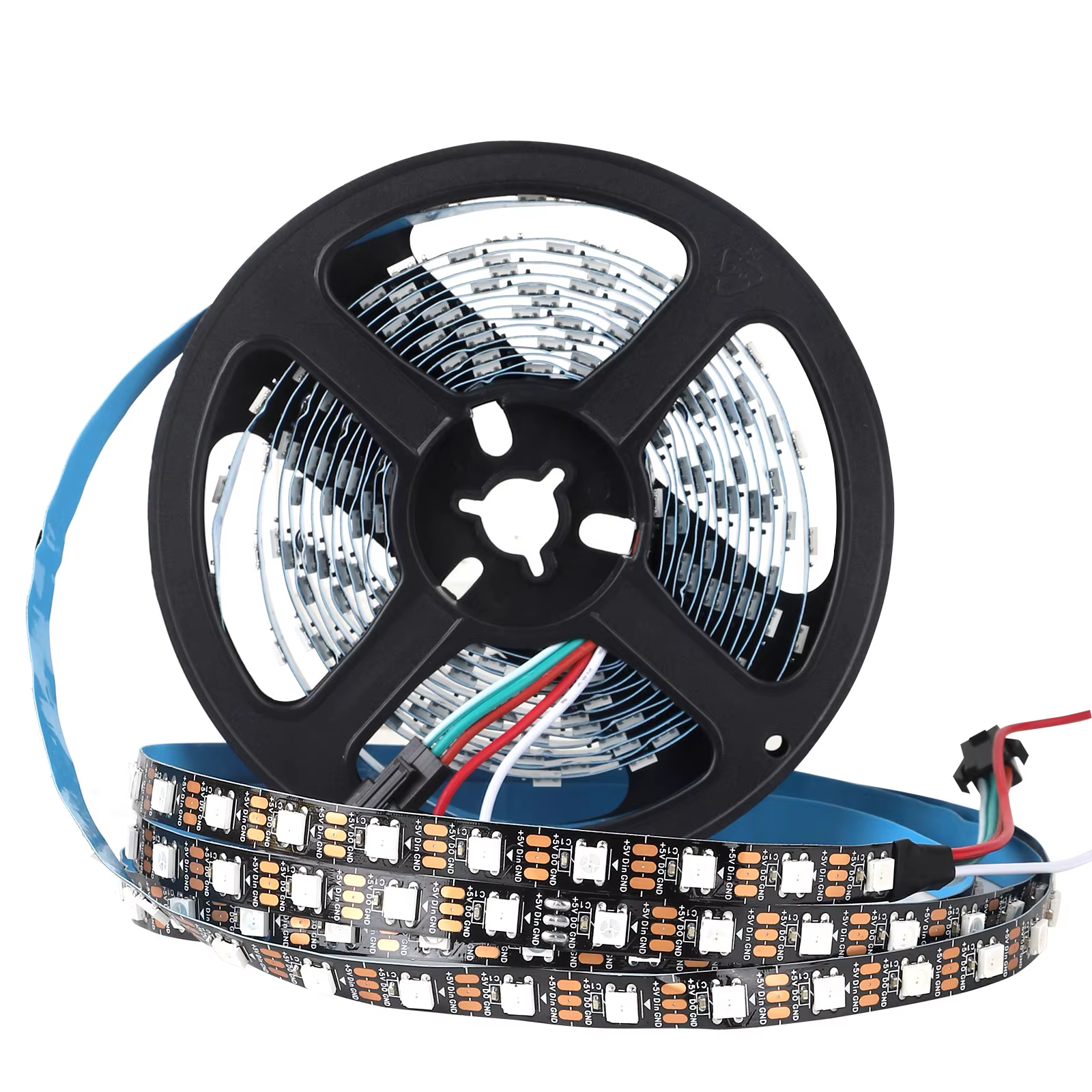 WS2812B 5050 RGBIC Smart LED-Streifen WS2812 Individuell adressierbarer IC 30/60/144 Pixel/LEDs/m Licht DC5V