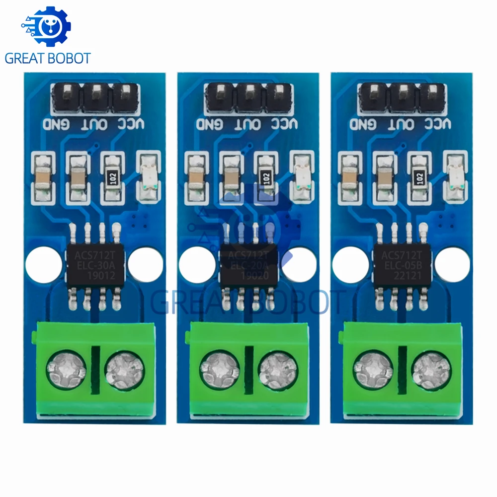 Bs 1pcs acs712 5a 20a 30a Bereich Halls trom sensor modul acs712 Modul – Bild 3