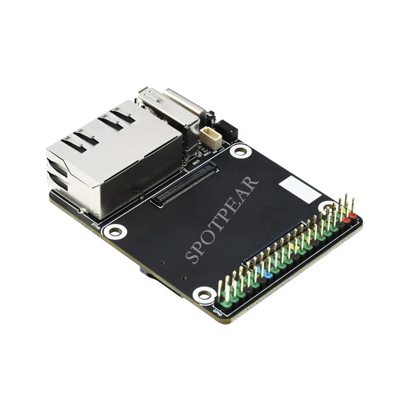 Raspberry Pi Rechen Modul 4 CM4 IO Board Dual Gigabit Ethernet Mini – Bild 2