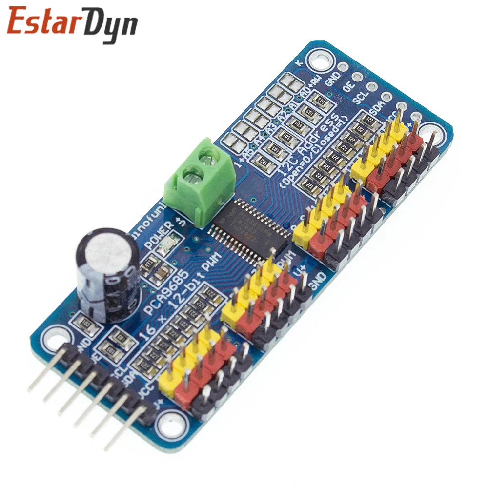 Estardyn PCA9685 16-Kanal 12-Bit PWM Servo-Treiber I2C-Schnittstelle – Bild 3