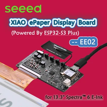Seeed XIAO E-Paper-Display-Board EE02 für 13,3' Spectra 6 E-Ink, betrieben von XIAO ESP32-S3 Plus, SenseCraft