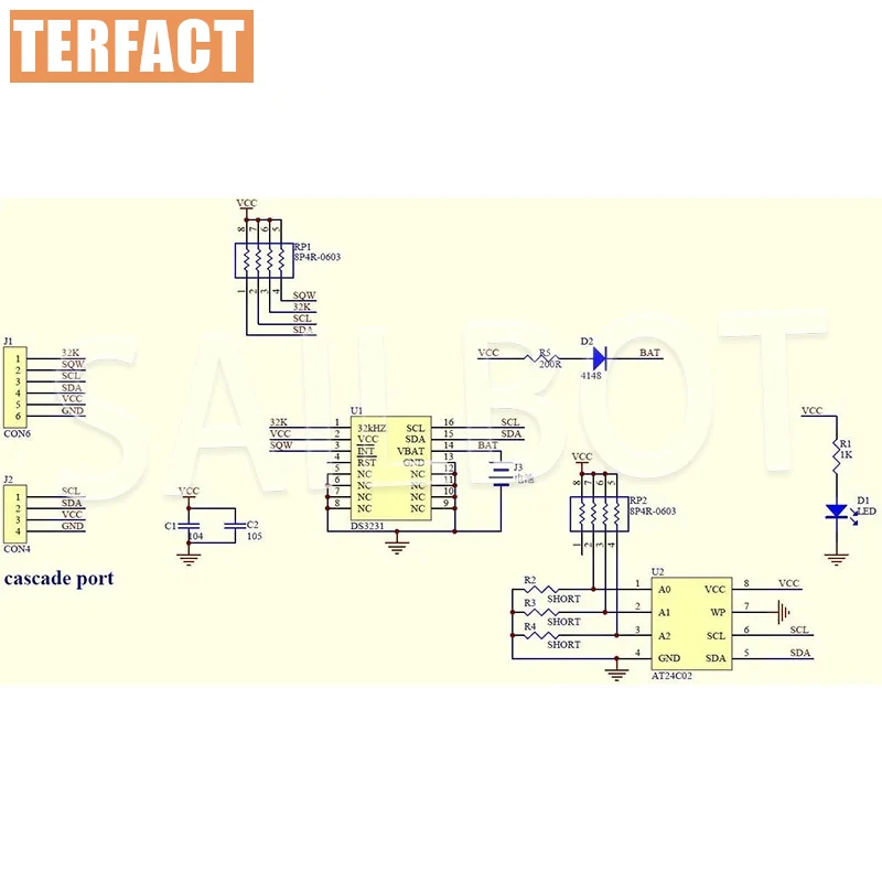 DS3231 AT24C32 IIC Precision RTC Echtzeituhr Speichermodul RTC – Bild 5
