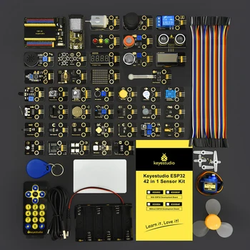 Kidsbits 42-in-1 ESP32-Sensormodul-Kit für Erwachsene, unterstützt Arduino C und MicroPython (65 Projekte)