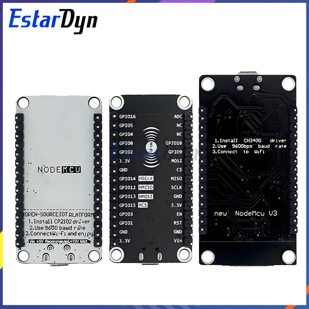 Drahtloses Modul CH340/CP2102/CH9102X NodeMcu V3 V2 Lua WIFI Internet – Bild 2