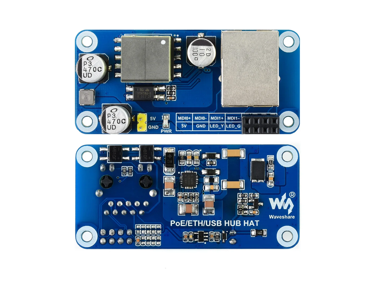 PoE Ethernet / USB HUB HAT Ethernet / USB HUB HAT (B) für Raspberry – Bild 6