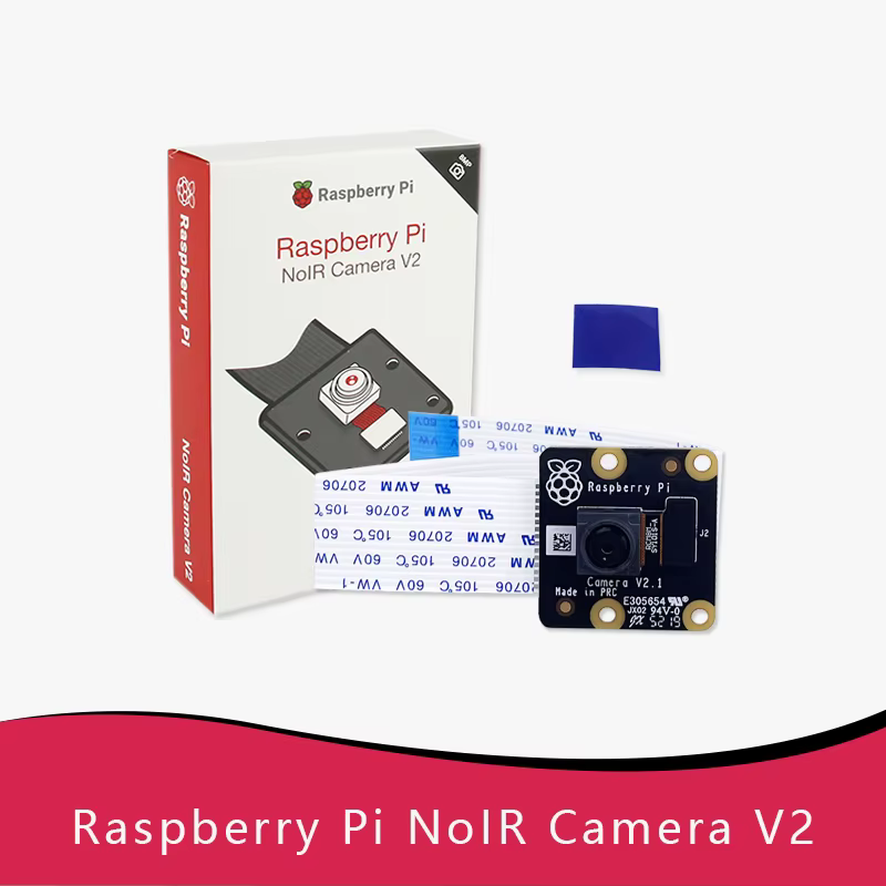 Raspberry Pi Kamera V2 Modul NoIR, 8MP Sony IMX219 Sensor, Nachtsicht, Kompatibel mit Raspberry Pi 4 / 3B+