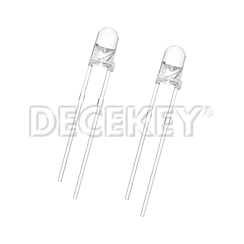 3mm LED-Dioden Ultra Hell Warmweiß Rot Grün Blau Lila Gelb (100 Stück) – Bild 5