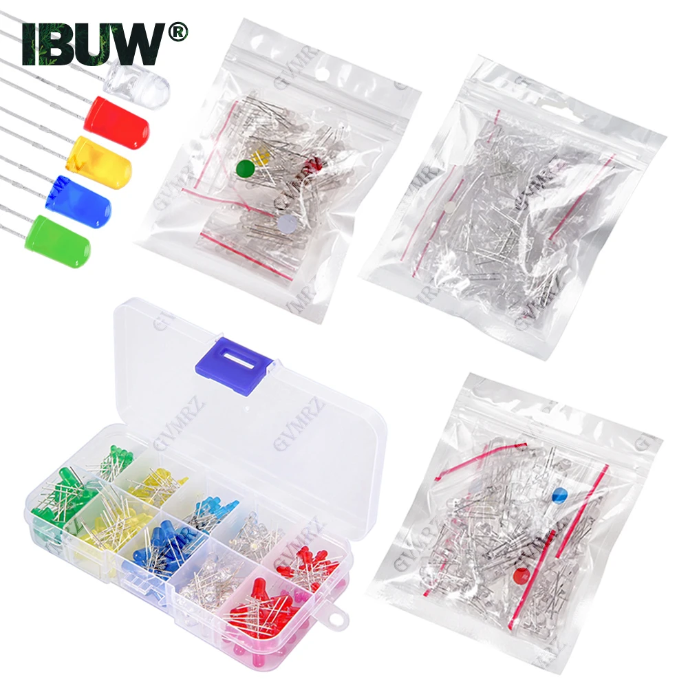 3MM 5MM Leuchtdioden Elektronik-Kit F3 F5 LED-Dioden-Sortiment-Kit – Bild 2