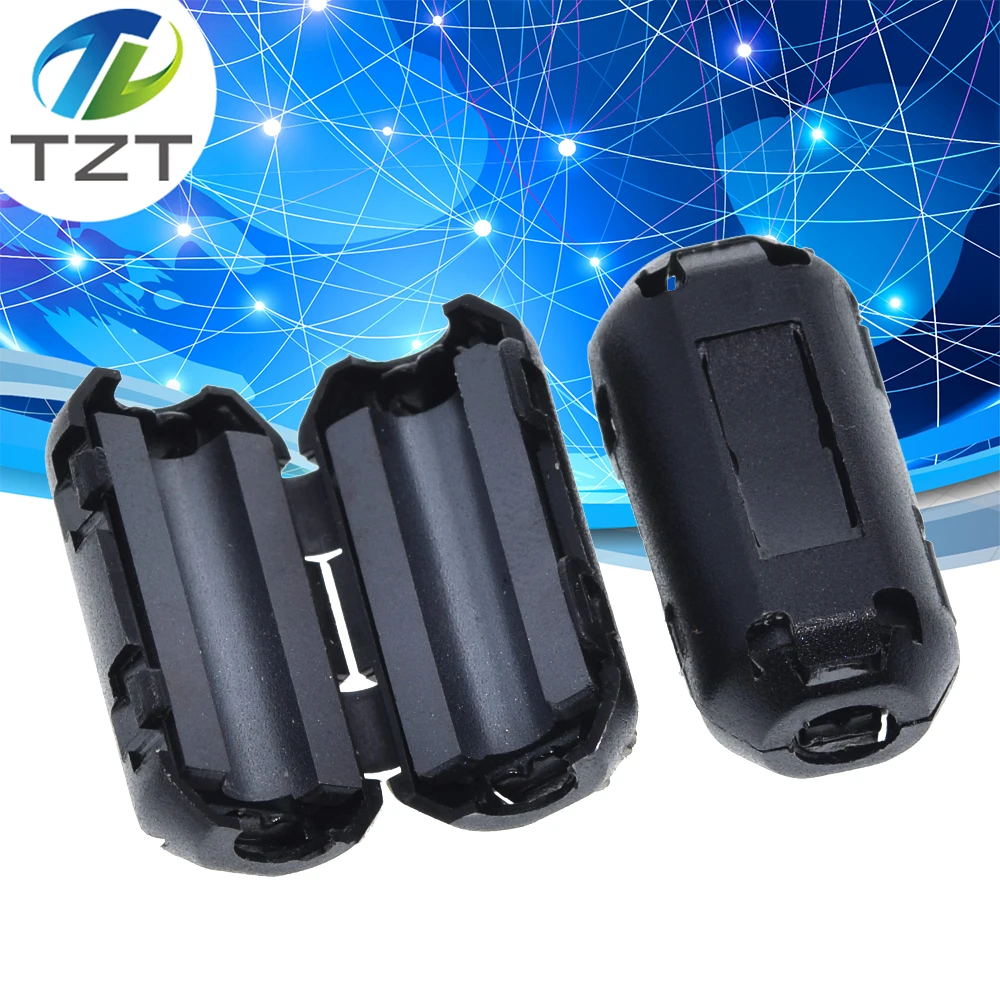 5mm Clip-Auf Ferrit Ring Core Noise Suppressor Für EMI RFI Clip Kabel Aktive Komponenten Filter