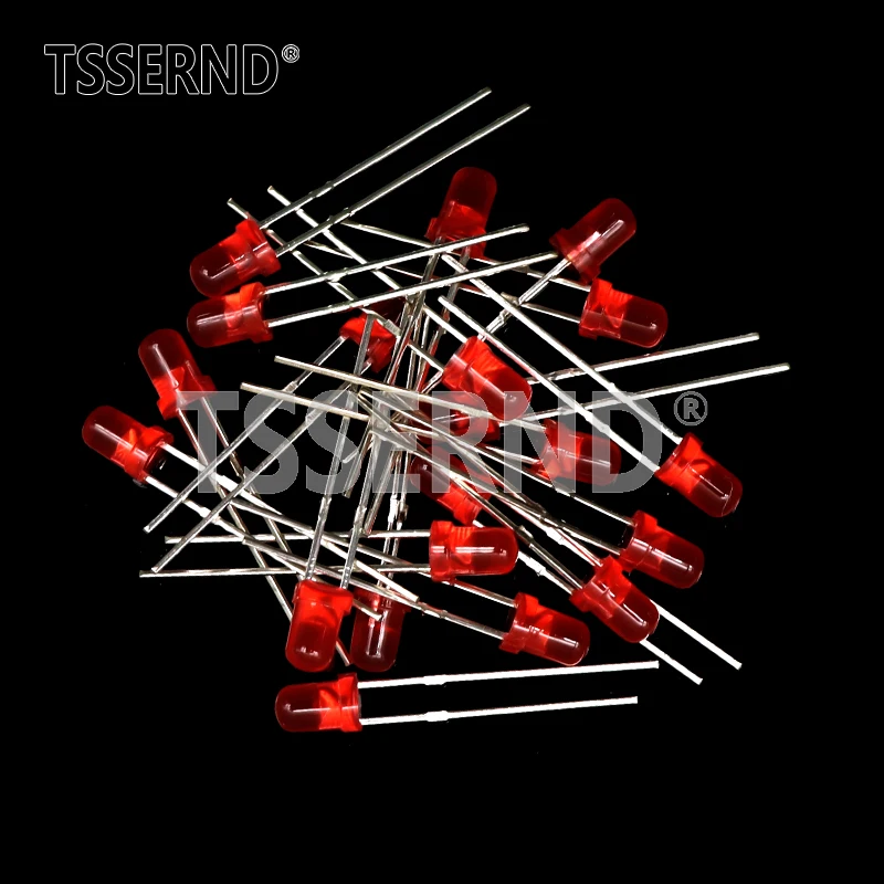 3 mm LED-Diode F3 sortiertes Kit Weiß Grün Rot Blau Gelb (60 Stück) – Bild 6