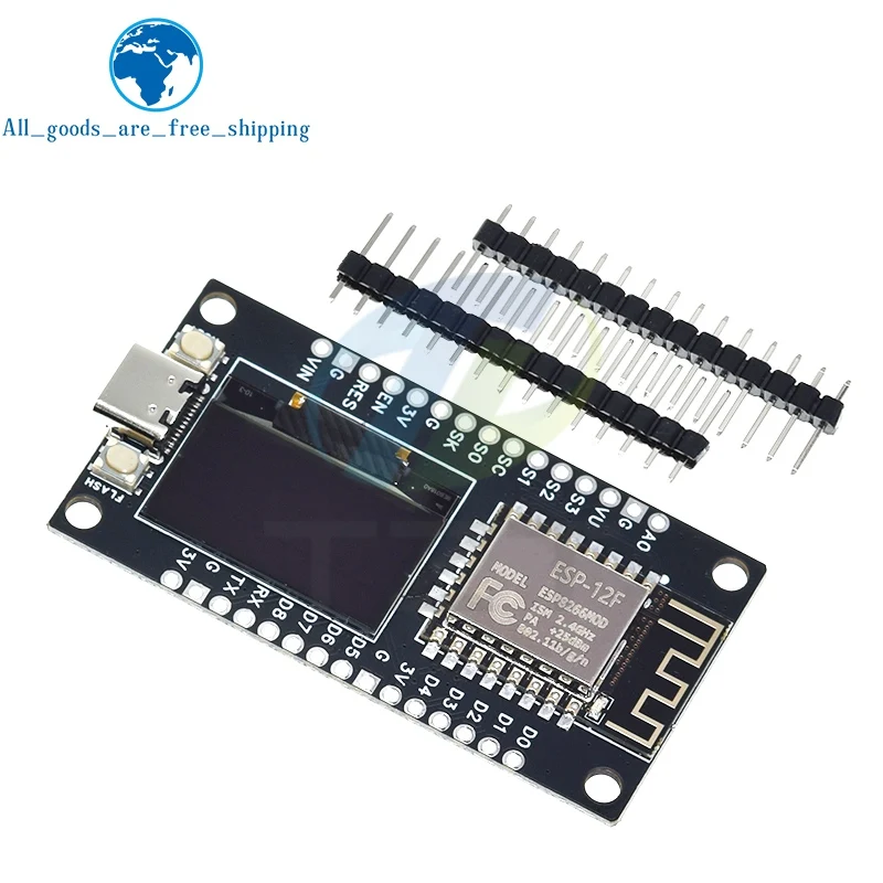 NodeMCU ESP8266 V3 Entwicklungsboard mit 0,96 Zoll OLED-Display CH340 – Bild 3