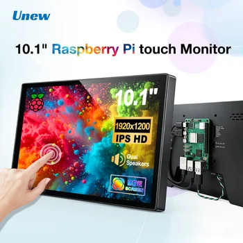 10,1 Zoll IPS Touchscreen-Monitor, 1920×1200 Display-Bildschirm für Raspberry Pi 5/4/3, eingebaute