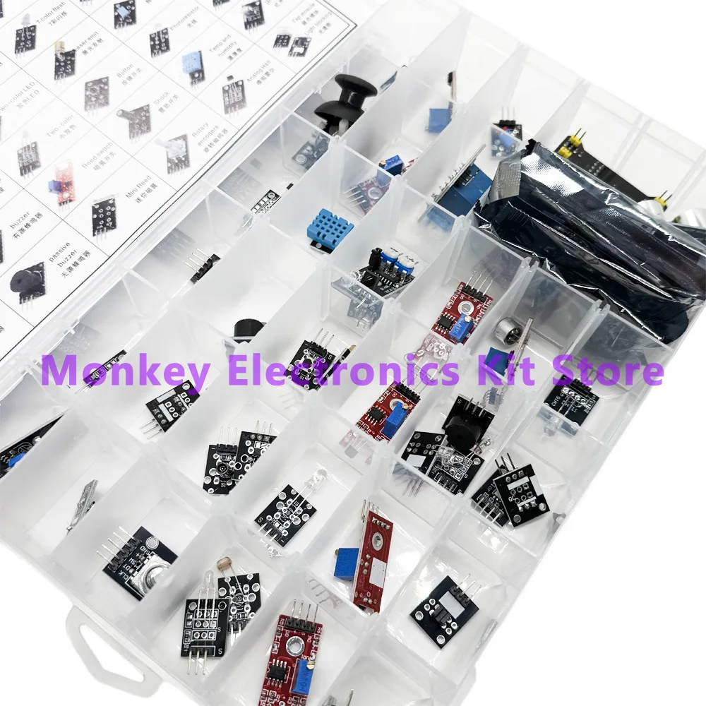 45-in-1-Sensormodule und 16-Arten-Starterkit für Arduino Raspberry Pi – Bild 3