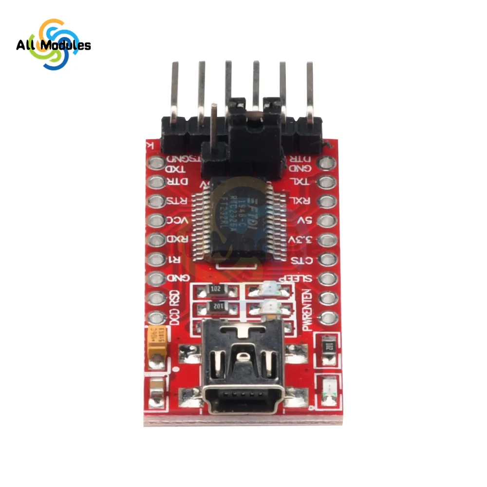 FT232RL FTDI USB 3,3 V 5,5 V zu TTL Serielles Adaptermodul für Arduino FT232 Pro Mini USB ZU TTL 232