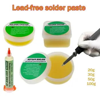 Bleifreies Lötflussmittel 20g/30g/50g/100g Schweißflussmittel Lötpaste 183 Grad Mitteltemperatur-Flussmittel