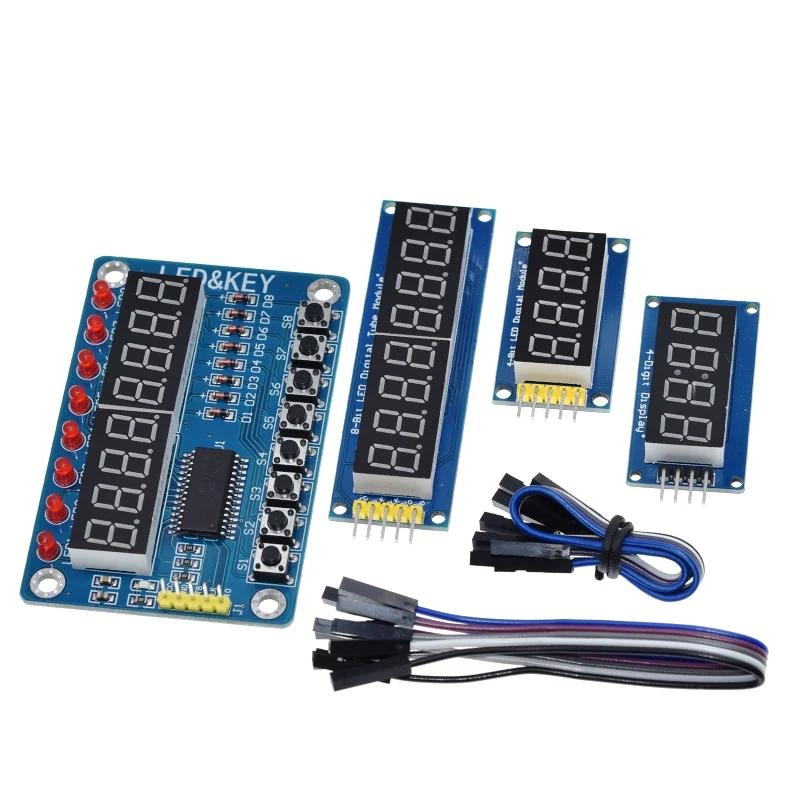 Tzt tm1637 4 Bit/tm1638/74 hc595 8-Bit-Digital-LED-Anzeigemodul 7 – Bild 2