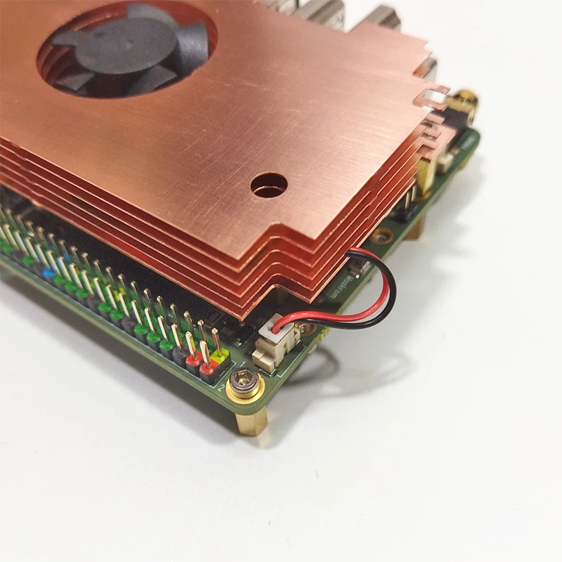 Radxa Rock 5B/5B+ Kupfergehäuse mit Lüfter, aktiver Kühler – Bild 4