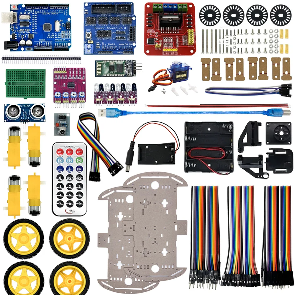 4WD Elektronisches Smart-Car-Kit für Arduino R3 Board – Bild 5