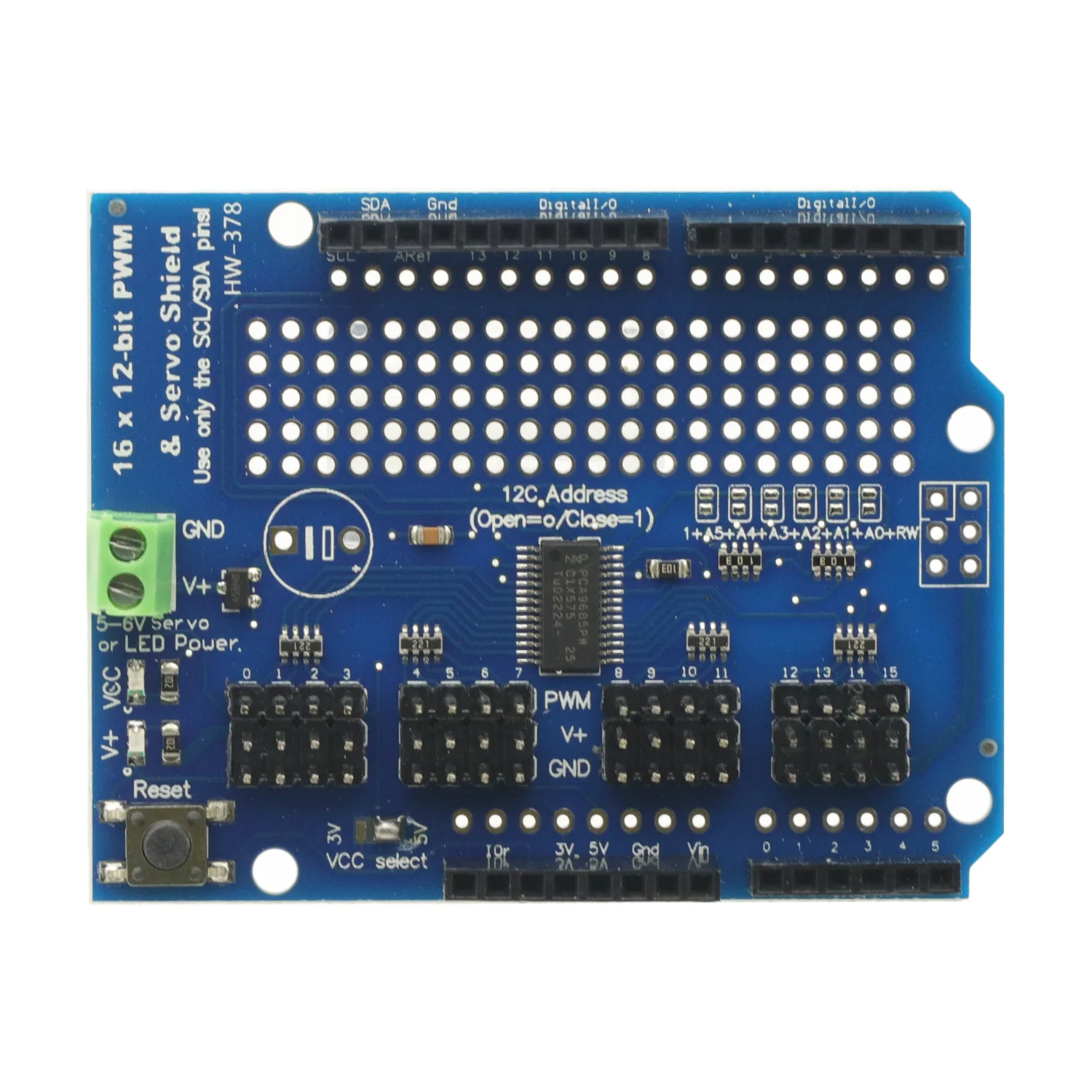 PCA9685 16-Kanal 12-bit PWM PCA9685 Servo Treiber Shield Board -I2C – Bild 4