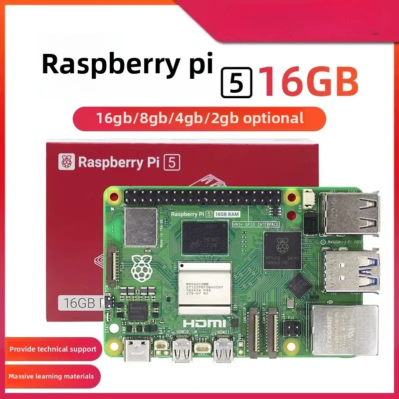 Raspberry Pi 5 5B/4B Entwicklungsboard Raspberry Pi 5 8 GB Motherboard Python Programmierung AI Kit