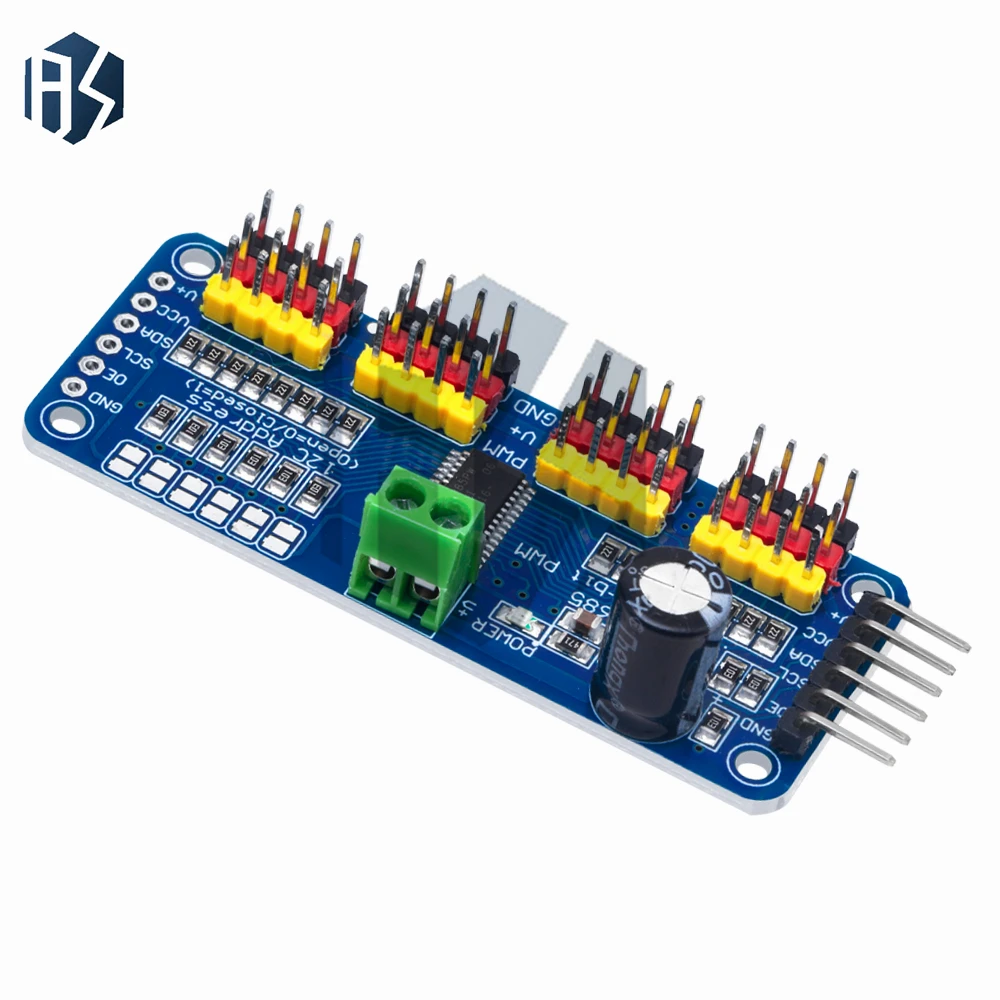 PCA9685 16-Kanal 12-Bit-PWM-Servo-Treiberplatine mit I2C-Schnittstelle – Bild 6