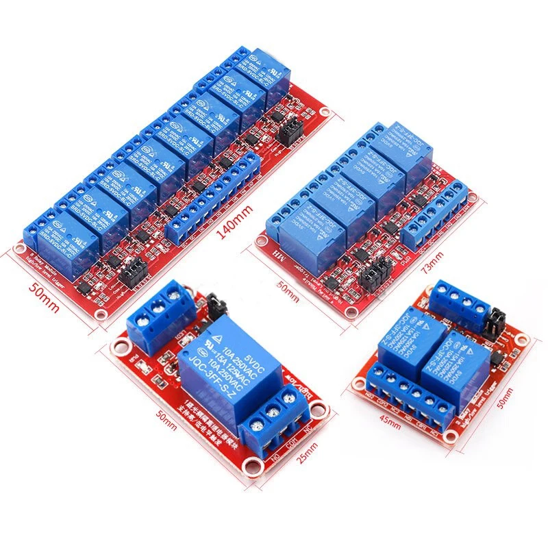1 2 4 6 8 Kanal 5V 12V 24V Relaismodul Board Shield – Bild 2