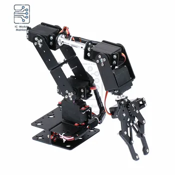 Roboterarm-Roboter-Servo-Greifer mit mehreren Freiheitsgrößen für kreatives Bildungsset (6 Stück)