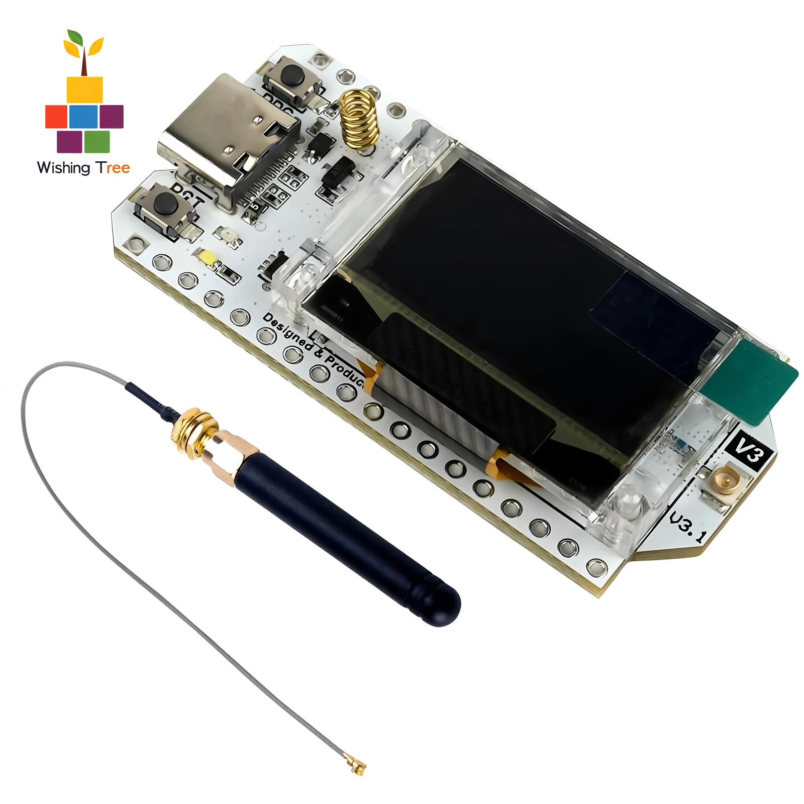 Heltec LoRa32 V3 868 MHz/915 MHz Entwicklungsboard SX1262 0,96 Zoll OLED WiFi BLE LoRa Kit für IoT