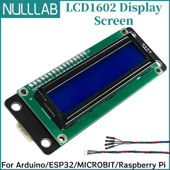 LCD1602 I2C LCD-Anzeigemodul 3,3V 5V PH2.0 Schnittstelle Blau-Weiß-Bildschirm Kompatibel mit Arduino ESP32
