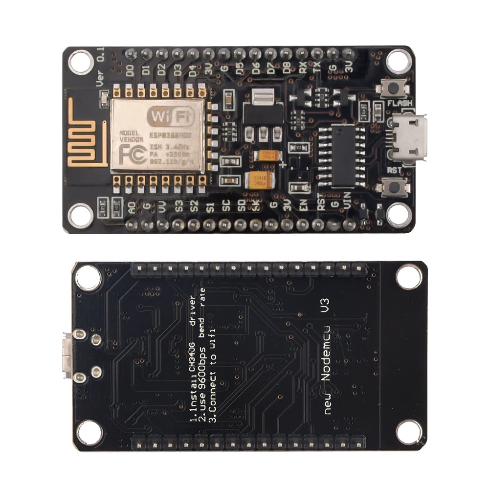 NodeMCU V3 ESP8266 ESP-12E WLAN-Entwicklungsboard mit CH340G-Chip – Bild 2