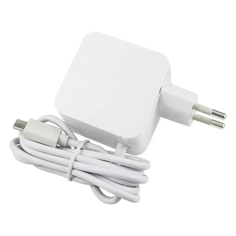 Raspberry Pi 27W USB-C Netzteil Weiß US/EU, unterstützt 5.1V 5A – Bild 5