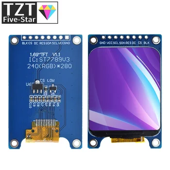 1,69 Zoll 1,69 "Farbe TFT Display Modul HD IPS LCD LED Bildschirm 240X280 SPI Schnittstelle ST7789 Controller