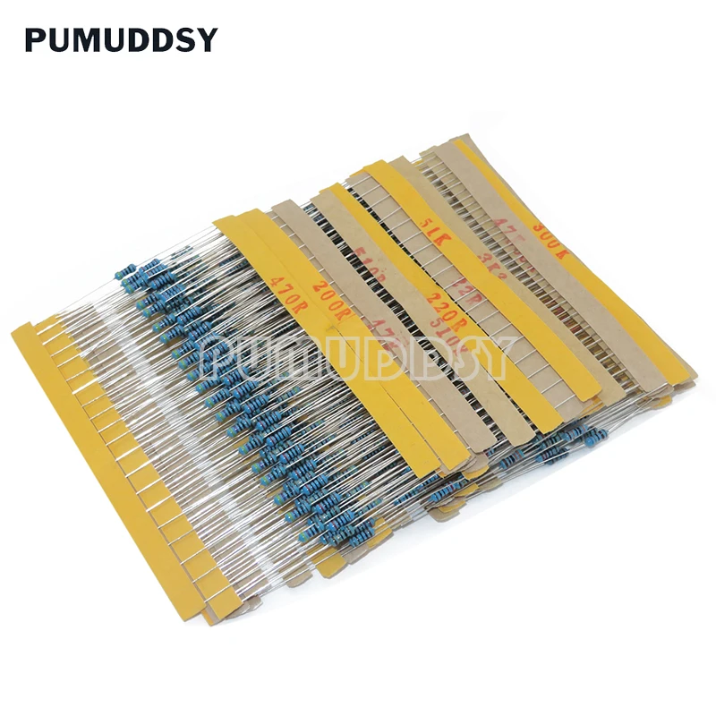 30 Arten 1/4 W Widerstand 1% Metall Film Widerstand Pack (600 Stück) – Bild 4