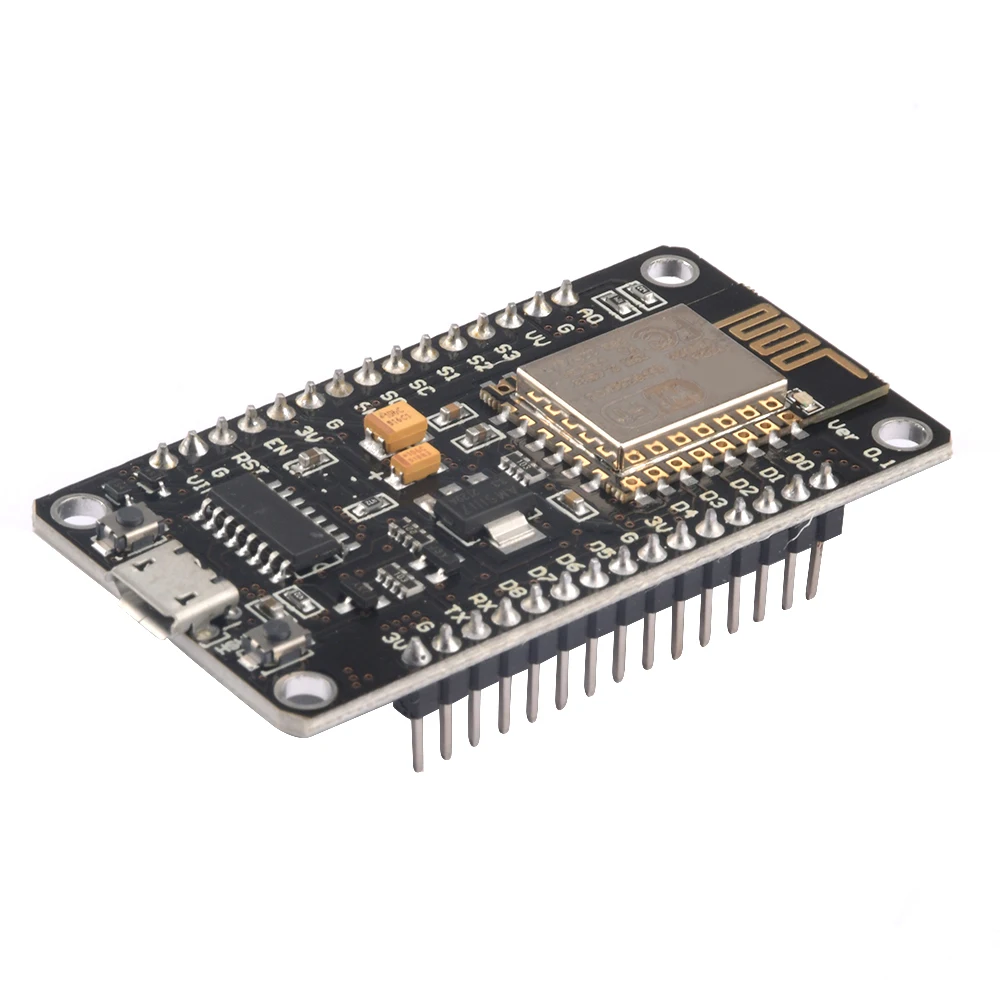 NodeMCU V3 ESP8266 ESP-12E WLAN-Entwicklungsboard mit CH340G-Chip, Micro-USB-Anschluss und vorgelöteten