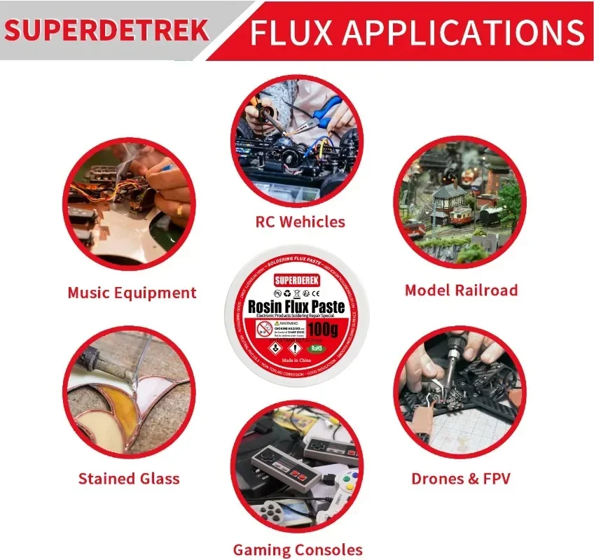 Lötflussmittel, bleifreie Lötpaste, Flussmittel, Zinn, Lötpaste – Bild 5