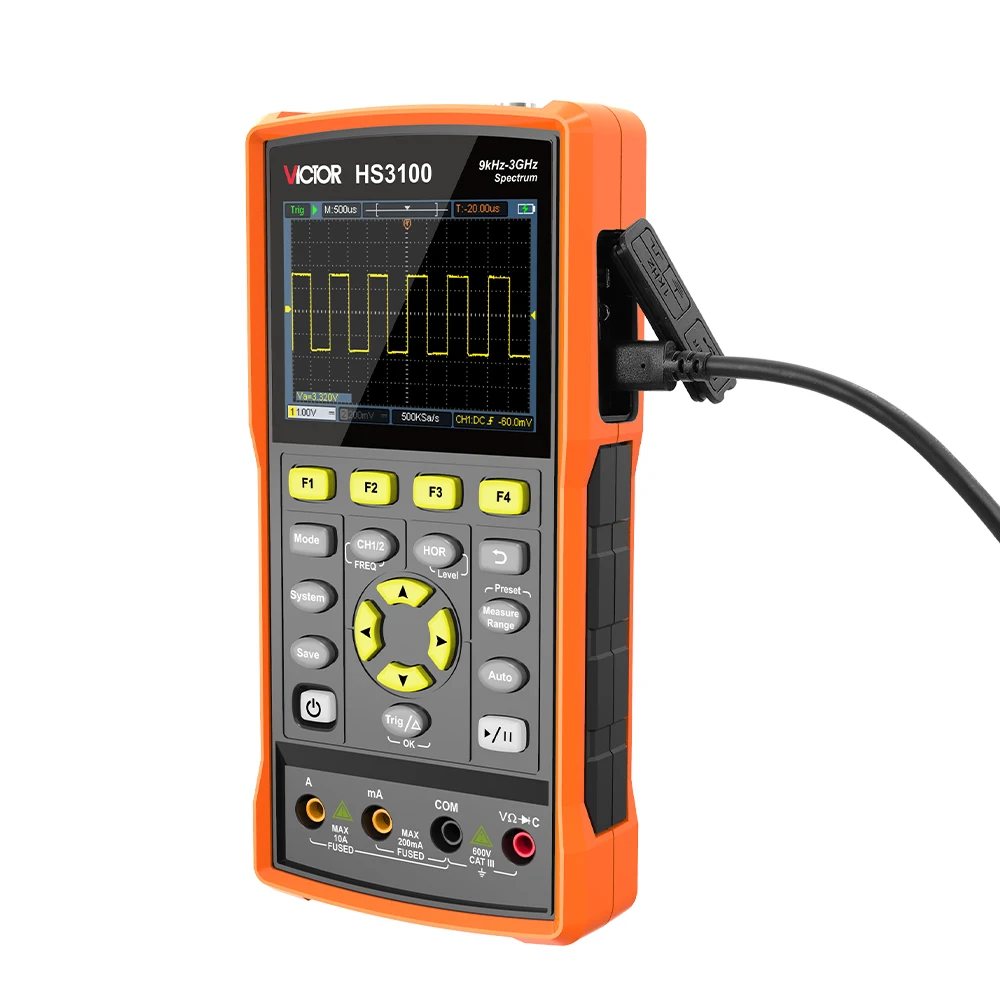 VICTOR 3-in-1 Spektrumanalysator Zweikanal-Oszilloskop Multimeter – Bild 5