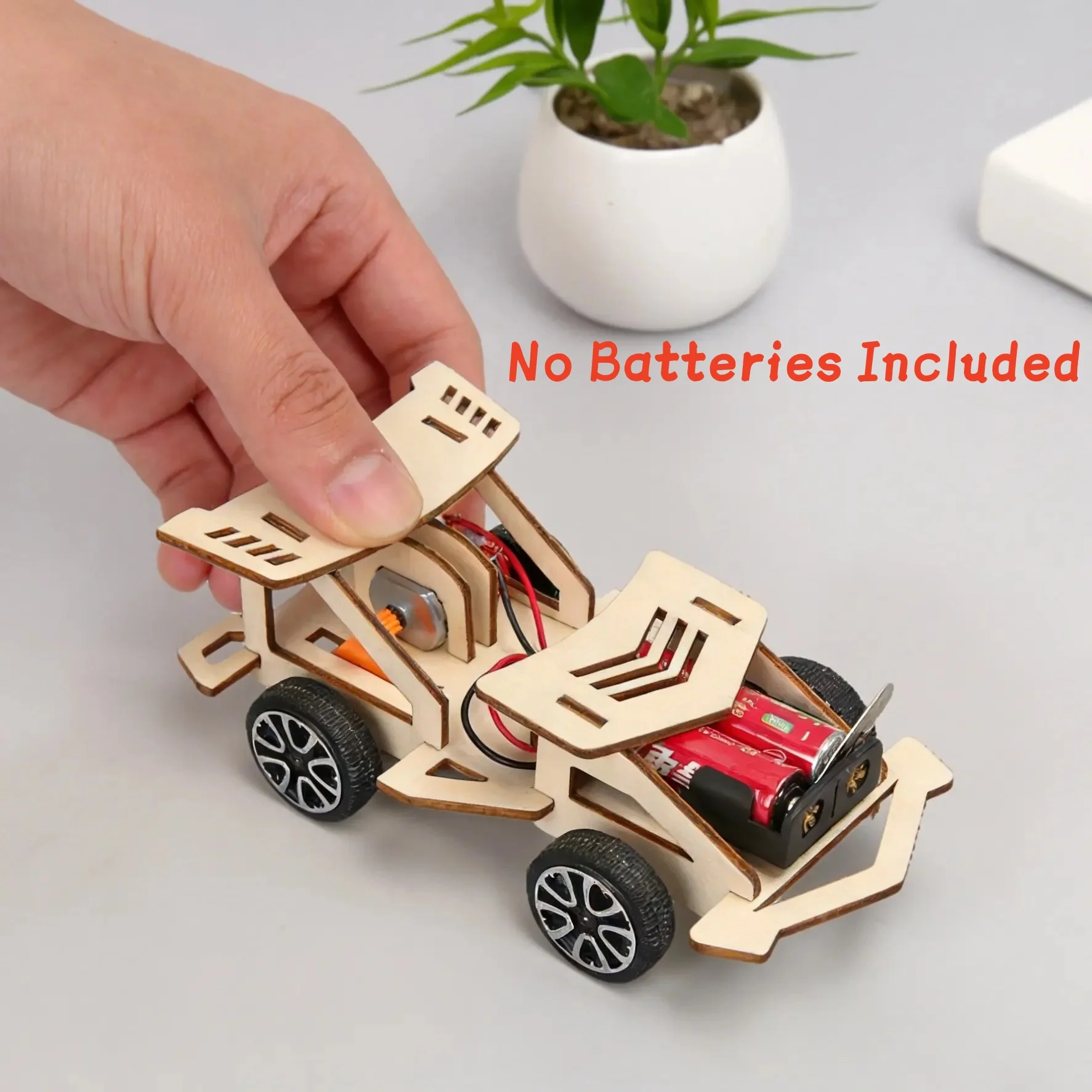 STEAM DIY Montage-Rennwagen-Bausatz Kleines – Bild 3